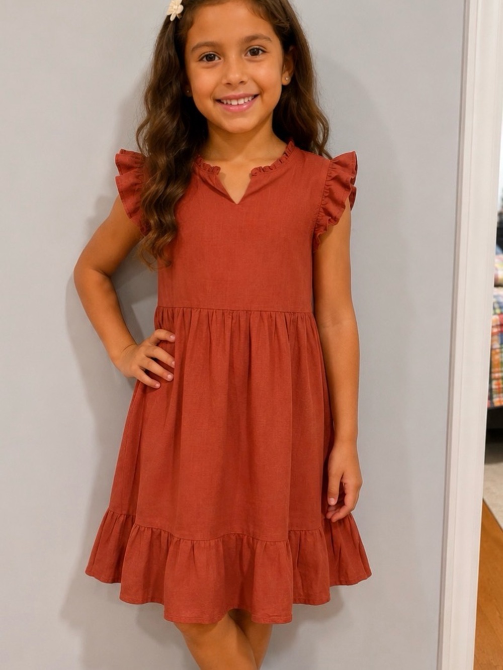 Auburn Colored Dress Kids